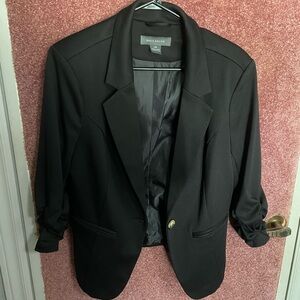 Suzy Shier Black Blazer with 3/4 Sleeves